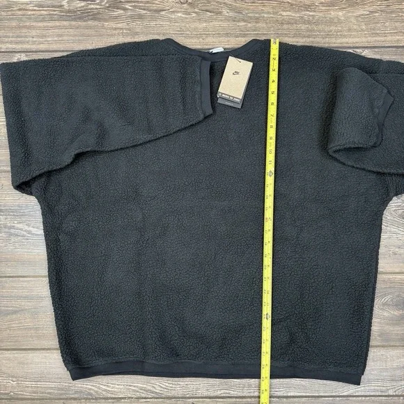 Nike Sweatshirt Pullover Fleece Club Crew Size XL FB8378-010 Black NEW $90 - Picture 6 of 12